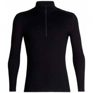 Bluza termiczna męska Icebreaker 260 TECH LS HALF ZIP czarna IB1043720011