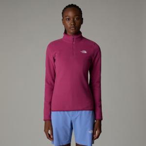 Polar damski The North Face 100 GLACIER 1/4 bordowy NF0A855M6EO