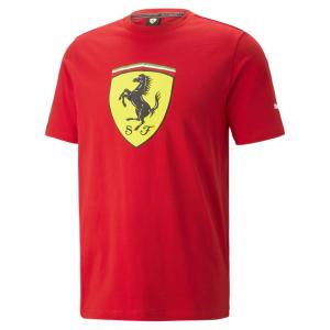 Koszulka męska Puma Ferrari Race Big Shield czerwona 53817502