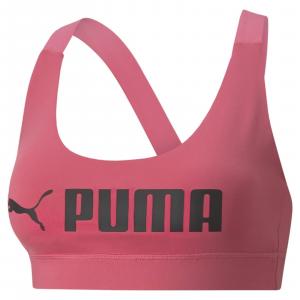 Stanik sportowy damski Puma Mid Impact różowy 52219282