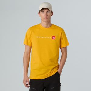 Koszulka męska The North Face S/S NEVER STOP EXPLORING żółta NF0A87NS56P