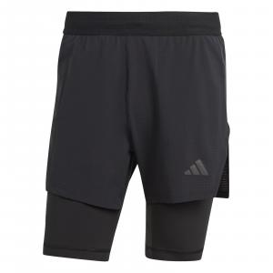 Szorty męskie adidas HIIT ELEVATED TRAINING 2IN1 czarne IB3466