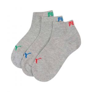 Skarpety dziecięce Puma QUARTER 3-PACK szare 90737534