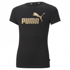 Koszulka dziewczęca Puma ESS+ LOGO czarna 84695351