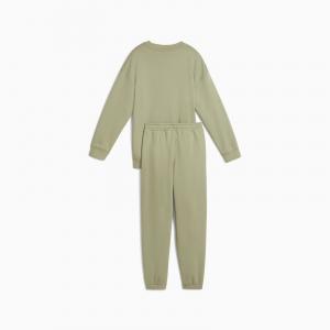 Komplet dresowy dziewczęcy Puma LOUNGWEAR OVERSIZED FL zielony 68972782