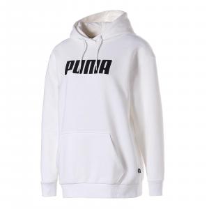 Bluza z kapturem damska Puma ESS OVERSIZED biała 84719302