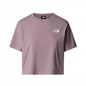 Koszulka damska The North Face SIMPLE DOME CROPPED SLIM fioletowa NF0A87U43OX