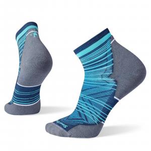 Skarpety do biegania męskie Smartwool RUN TARGETED CUSHION PATTERN ANKLE niebieskie 01662-092