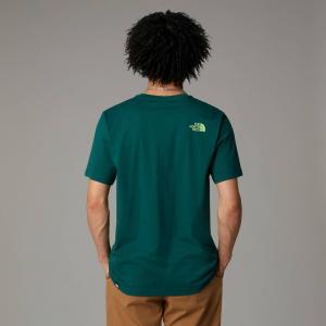 Koszulka męska The North Face S/S EASY zielona NF0A8A6CA6O