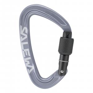Karabinek wspinaczkowy unisex Salewa ORTLES SCREW szary 00-0000072005_0987