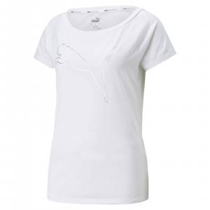 Koszulka damska Puma TRAIN FAVORITE JERSEY CAT biała 52242002