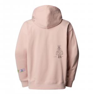 Bluza z kapturem damska The North Face MOUNTAIN CLEANUP OVER różowa NF0A8C2VLK6