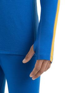 Longsleeve termiczny męski Icebreaker ZONEKNIT 200 niebieski IB0A56HA876