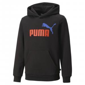 Bluza z kapturem chłopięca Puma ESS+ 2 COL BIG LOGO czarna 58698761