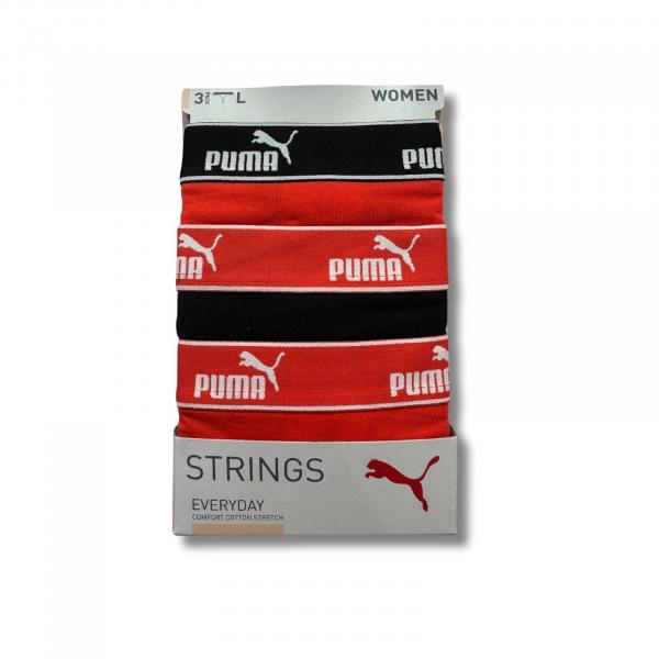 Stringi damskie Puma BASIC 3-PACK wielokolorowe 93533709