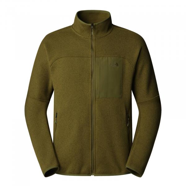 Polar męski The North Face FRONT RANGE FLEECE zielony NF0A84HVPIE