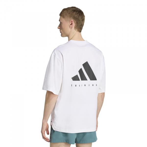 Koszulka treningowa męska adidas POWER biała JV9683