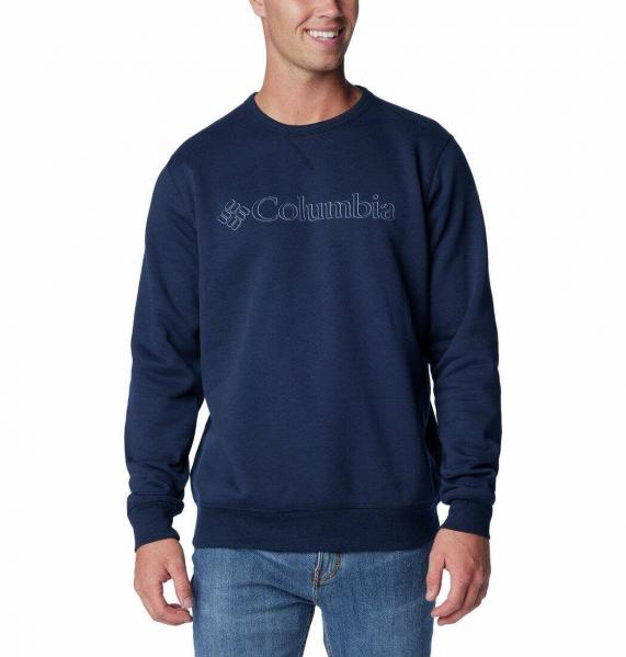 Bluza męska Columbia LOGO FLEECE CREW granatowa 1884931469