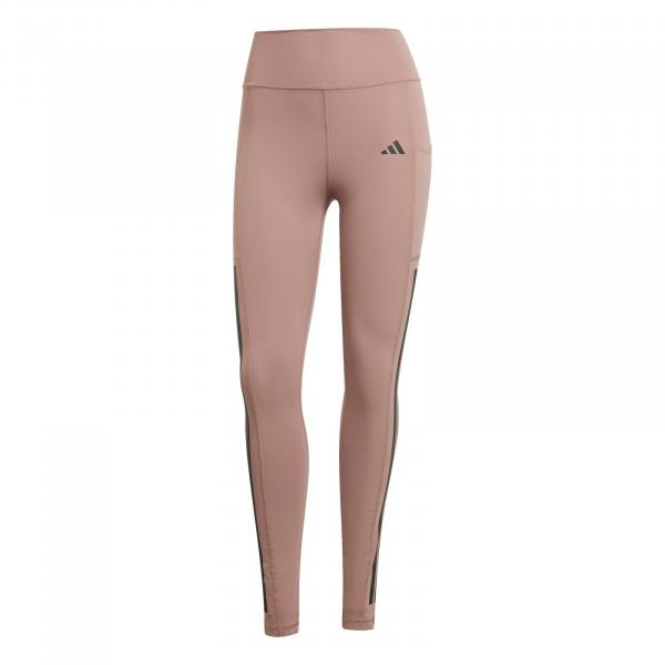 Legginsy treningowe damskie adidas OPTIME 3-STRIPES różowe JI8764