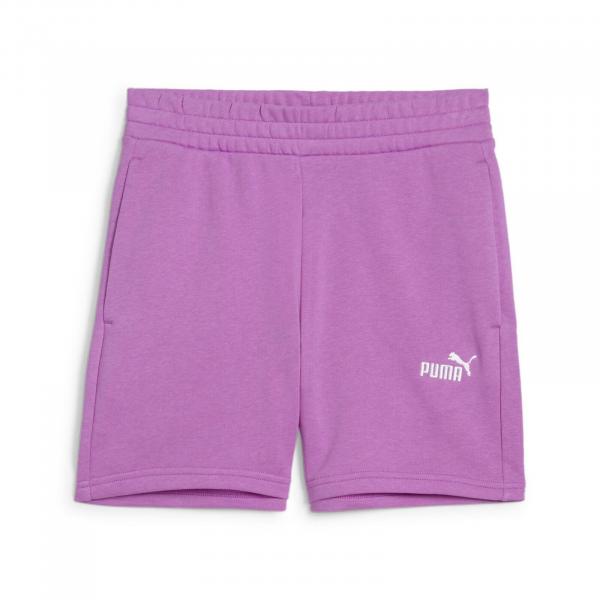 Spodenki damskie Puma ESS SMALL NO.1 LOGO różowe 68244189