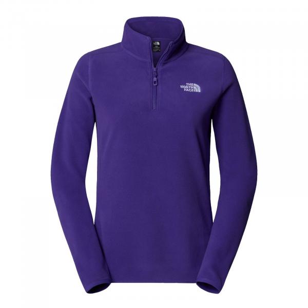 Polar damski The North Face 100 GLACIER 1/4 ZIP fioletowy NF0A855MNL4