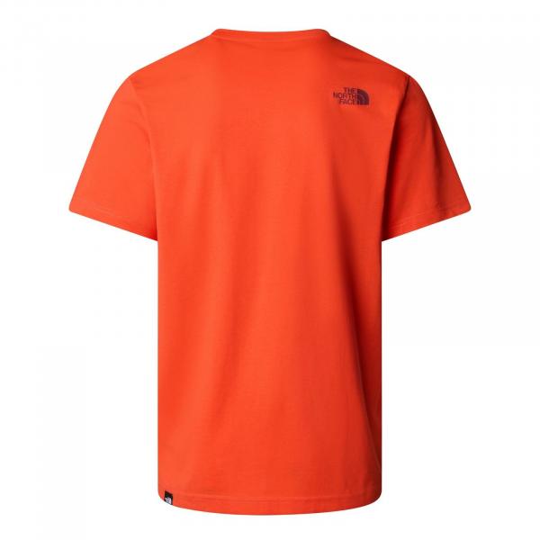Koszulka męska The North Face S/S EASY czerwona NF0A8A6C7ON