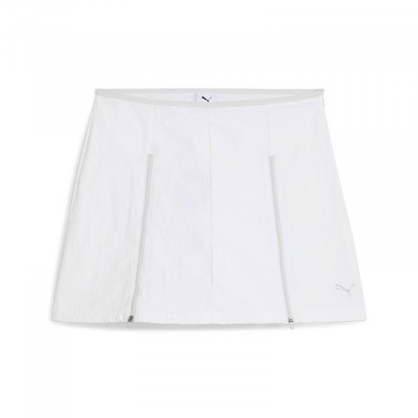 Spódnica damska Puma DARE TO ZIP-OFF WOVEN biała 62983002