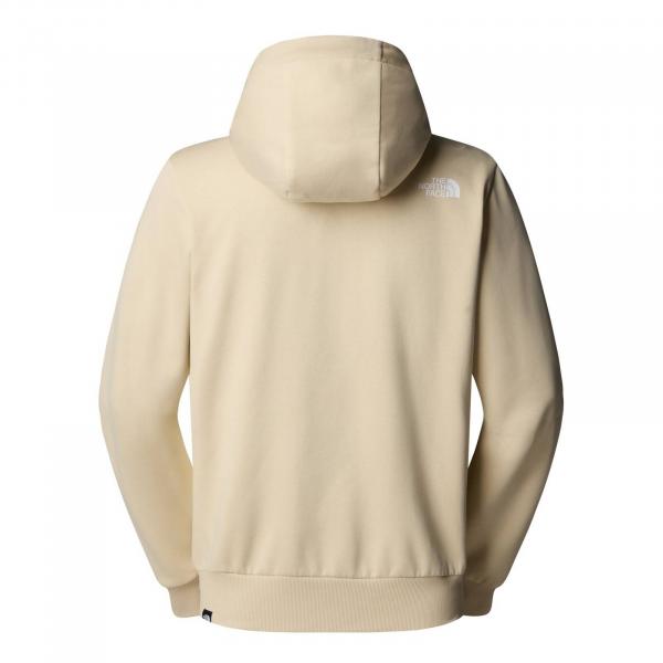 Bluza z kapturem męska The North Face SIMPLE DOME FULL ZIP beżowa NF0A89FD3X4
