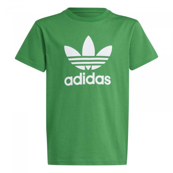 Koszulka dziecięca adidas TREFOIL zielona IY4003