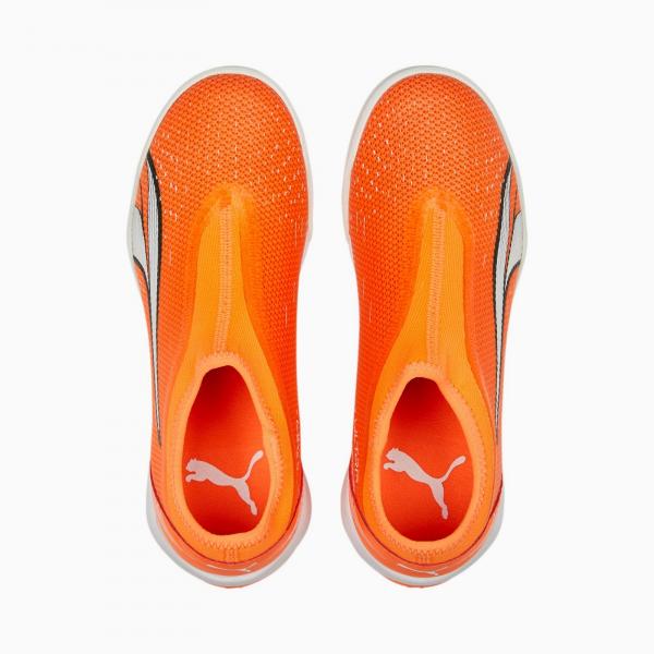 Halówki chłopięce Puma ULTRA MATCH LL IT + MID JR pomarańczowe 10723201