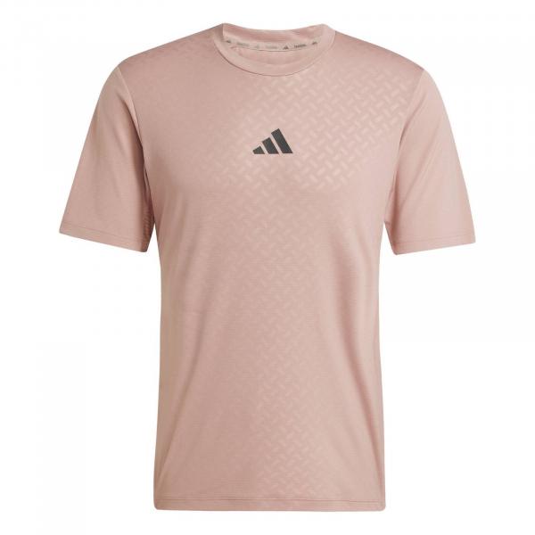 Koszulka treningowa męska adidas POWER 3-STRIPES różowa JI8217