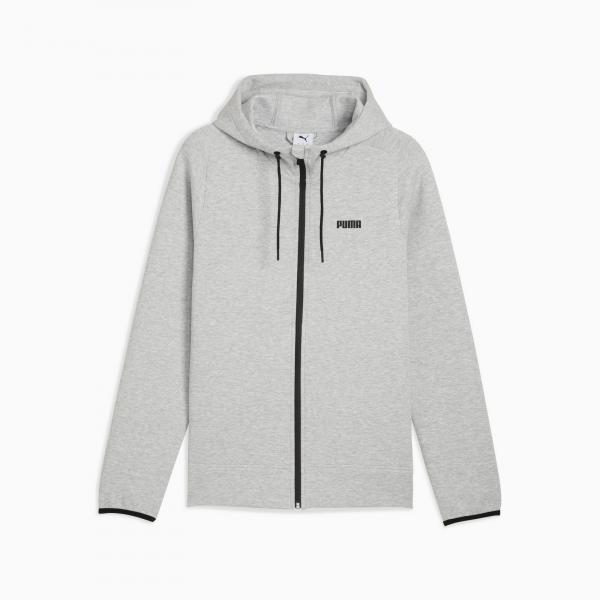 Bluza z kapturem męska Puma SPACER FZ szara 68857404