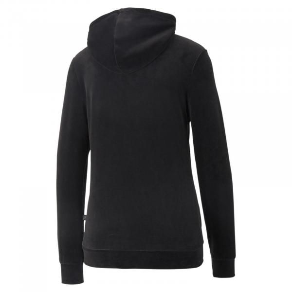 Bluza z kapturem damska Puma ESS+ Velour czarna 67000801