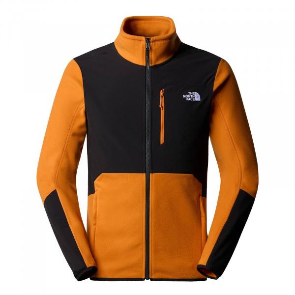 Polar męski The North Face GLACIER PRO FULL ZIP pomarańczowy NF0A5IHSRMI