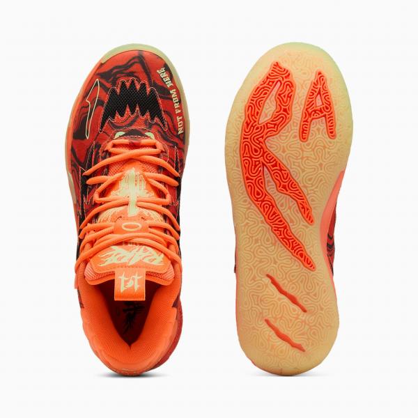 Buty do koszykówki męskie Puma MB.03 HALLOWEEN pomarańczowe 31117601