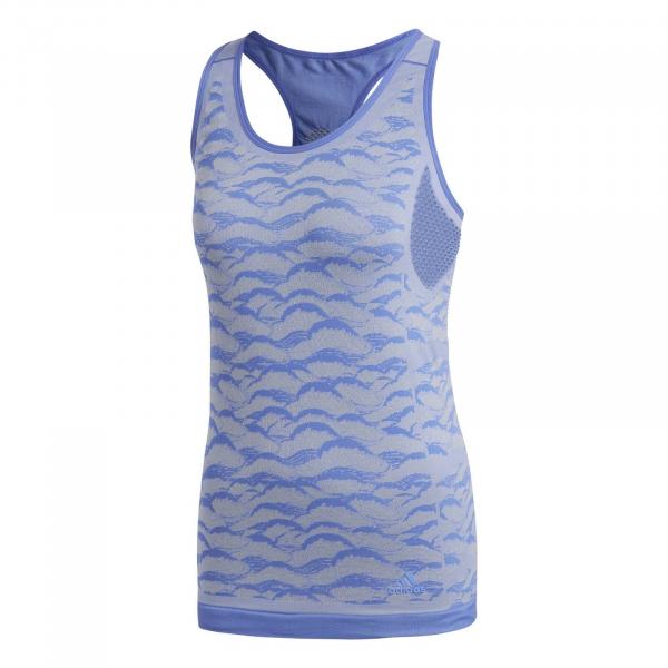 Tank top do biegania damski adidas ULTRA PY niebieski CF5138