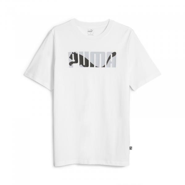 Koszulka męska Puma GRAPHICS WORDING biała 67718502