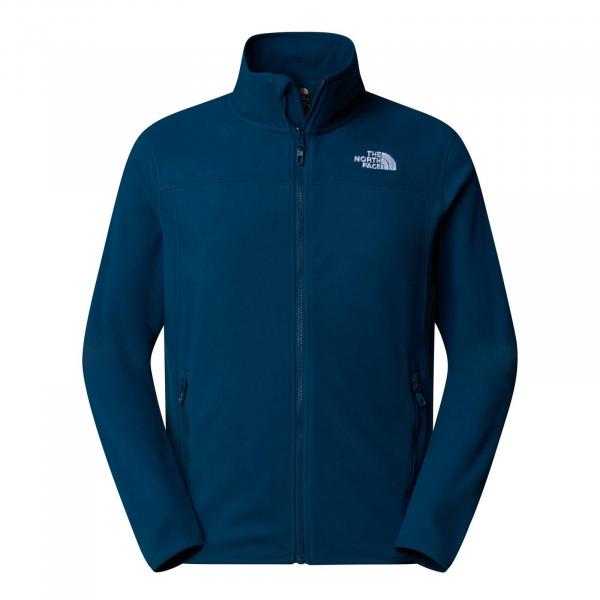 Polar męski The North Face 100 GLACIER FULL ZIP granatowy NF0A855X1NO