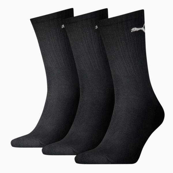 Skarpety unisex Puma SPORT CREW LIGHTWEIGHT 3-PACK czarne 90794001