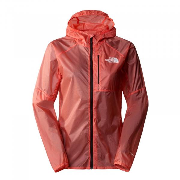 Kurtka z kapturem damska The North Face WINDSTREAM SHELL czerwona NF0A87HFGTH