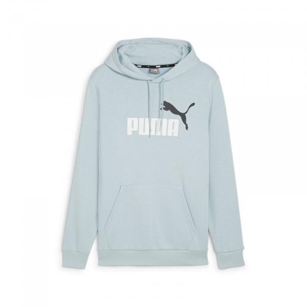 Bluza z kapturem męska Puma ESS + 2 COL BIG LOGO TR niebieska 58676528