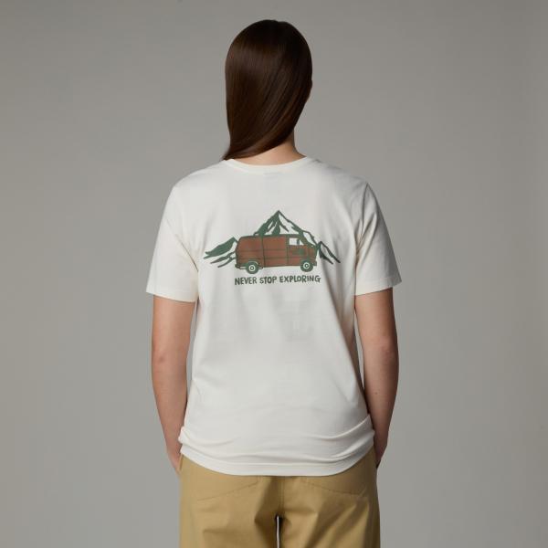 Koszulka damska The North Face OUTDOOR GRAPHIC beżowa NF0A8C22QLI