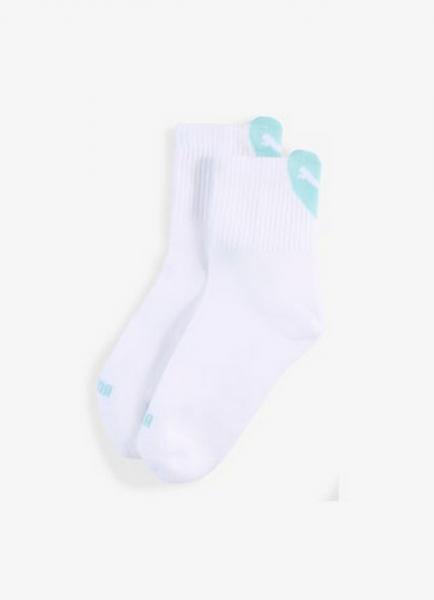 Skarpety damskie Puma HEART LOGO SHORT CREW 2-PACK niebieskie 93855507