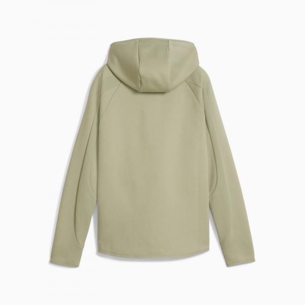 Bluza z kapturem damska Puma EVOSTRIPE FZ DK zielona 68814182