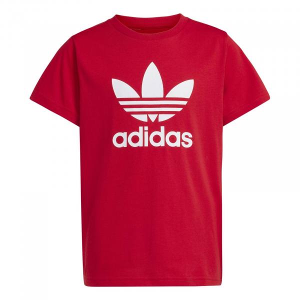 Koszulka dziecięca adidas TREFOIL czerwona IY7423