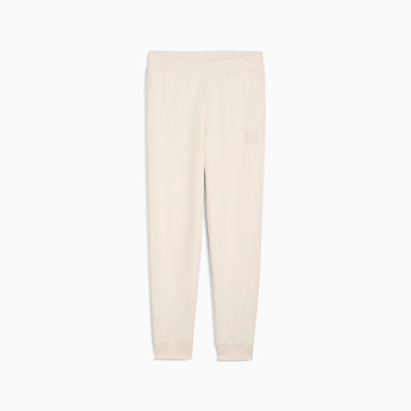 Spodnie dresowe damskie Puma ESS ELEVATED FL CL beżowe 68810199