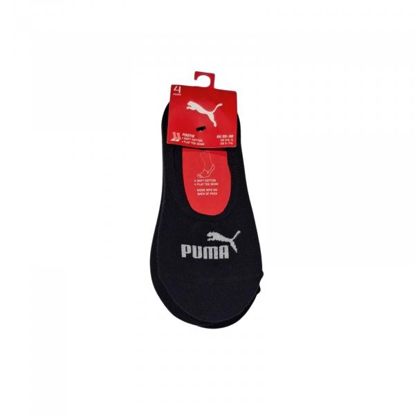 Skarpety unisex Puma FOOTIE 4-PACK czarne 93501401
