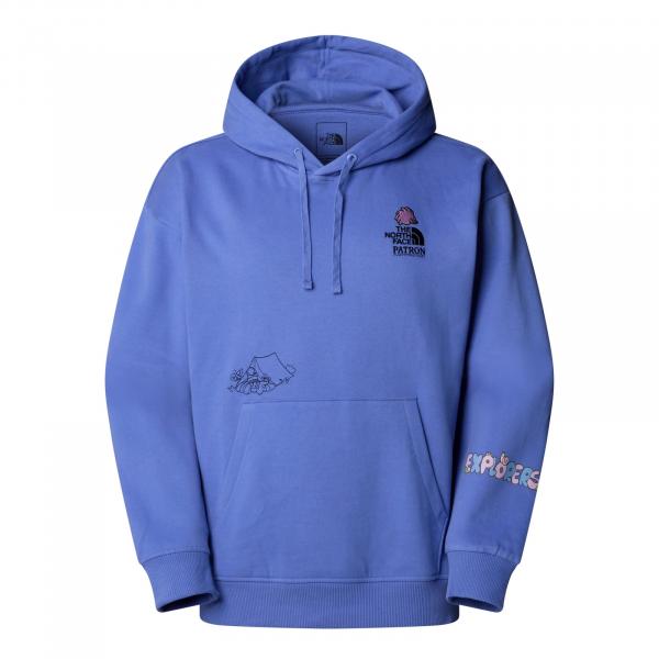 Bluza z kapturem damska The North Face MOUNTAIN CLEANUP OVER fioletowa NF0A8C2V0YI