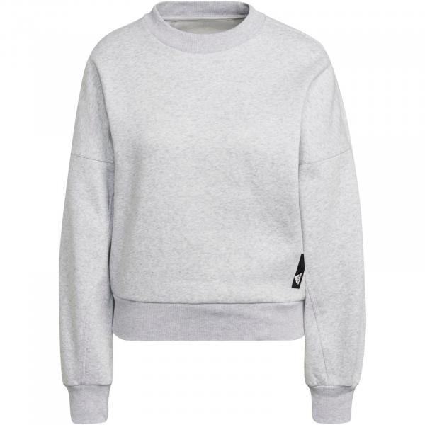 Bluza damska adidas SPORTSWEAR STUDIO LOUNGE FLEECE szara HE0423