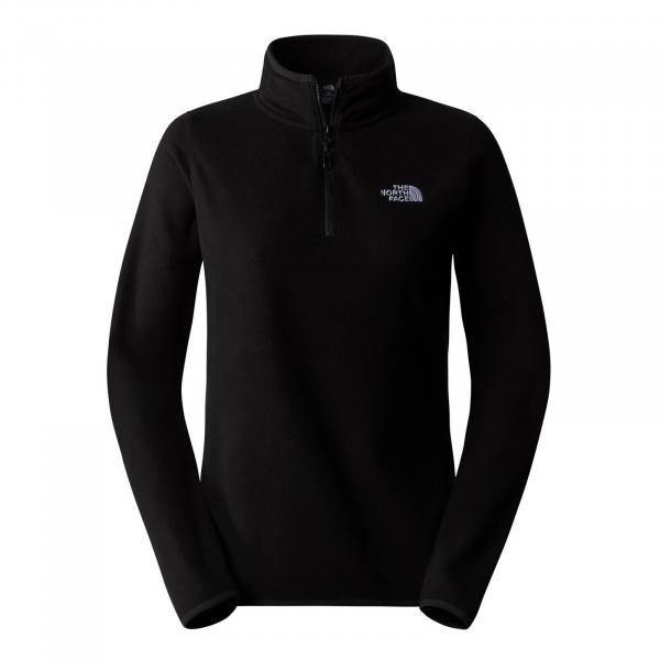 Polar damski The North Face 100 GLACIER 1/4 ZIP czarny NF0A855M4H0